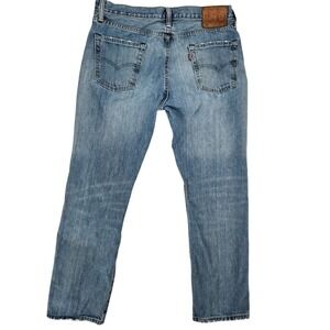 Levi's 34x32 504 Regular Straight Fit Jeans Mens Blue Denim Classic Aesthetic